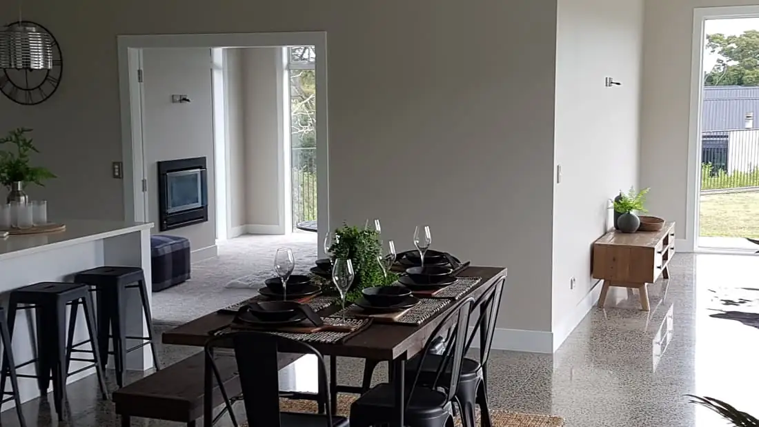 Completed interior